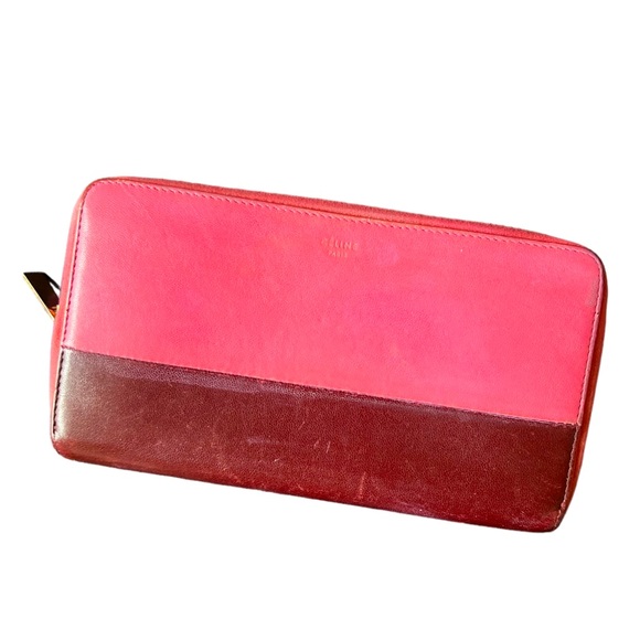 👜 Celine Color Block Wallet - Picture 1 of 3